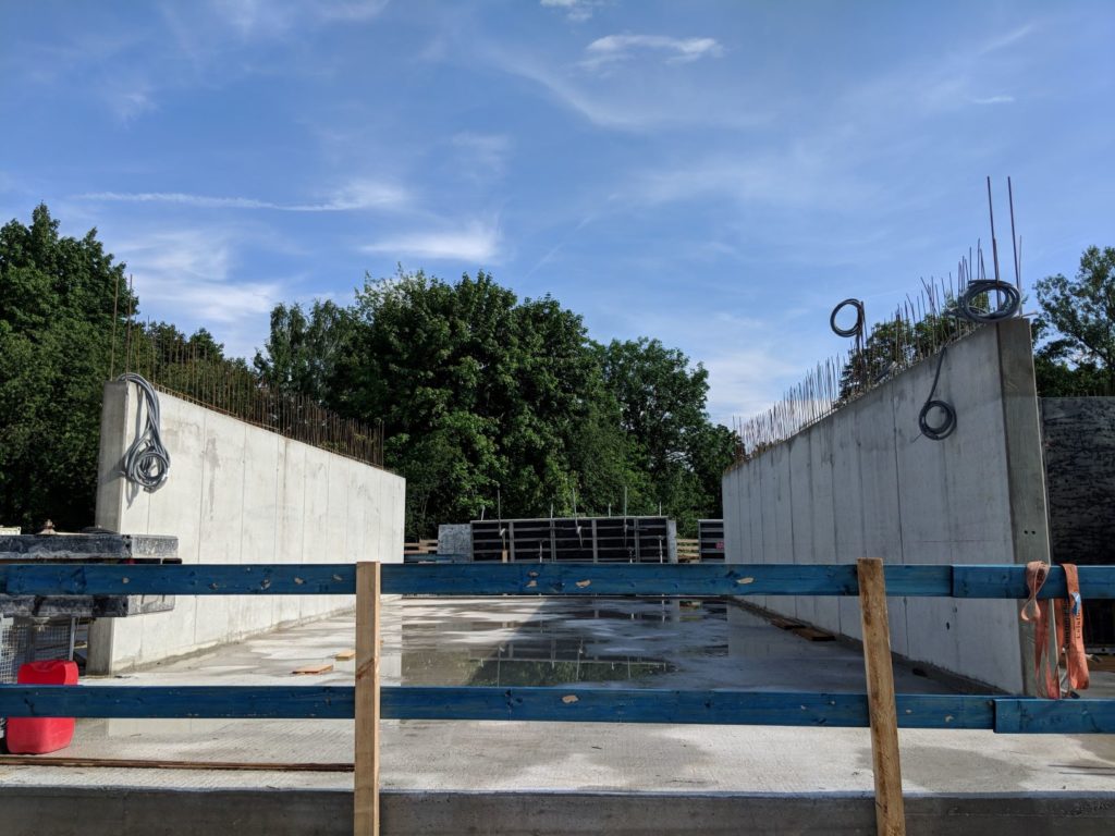 21. Juni 2019: Die Wohnungswände sind zu sehen.